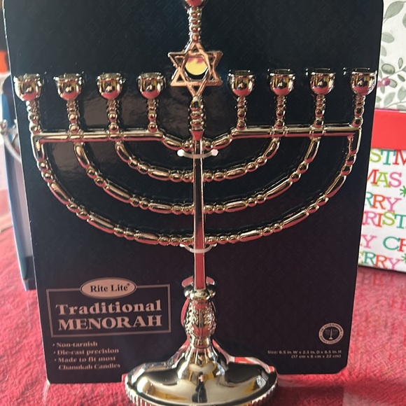 NWT 1 menorah and 2 mini menorah sets w 44 candles - Picture 2 of 9